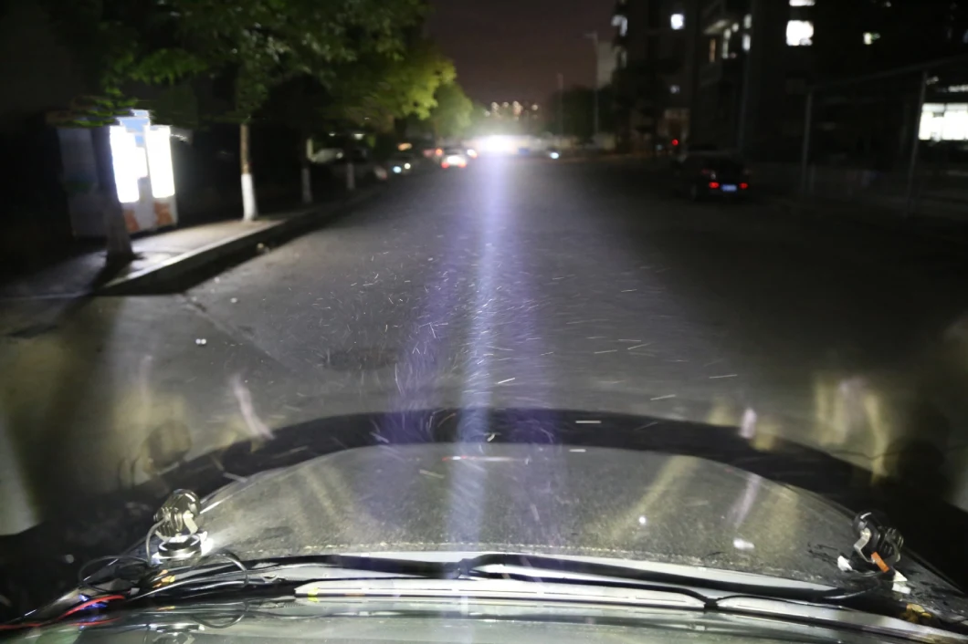 White LED Laser Light Projects Intense Spot up to a Mile 75W 6000 Lumens Laser LED Driving Light