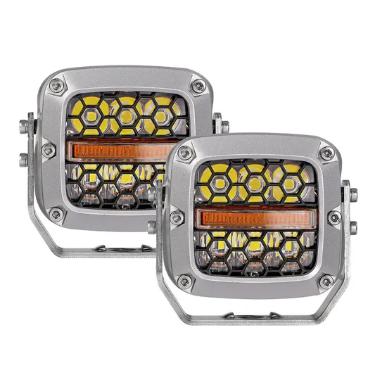 60W LED ワークライト、フォグライト、DRL ターンシグナルライト ジープ オフロード 4WD トラック用
