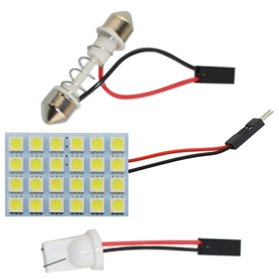 12V フェストゥーン 5050 48SMD 車 LED インテリアパネルライト C5w W5w T10 車の屋根 LED ドーム電球車のインテリアライト